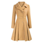Women's Knee Length Flared Winter Coat