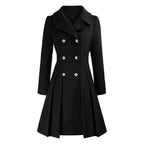 Women's Knee Length Flared Winter Coat