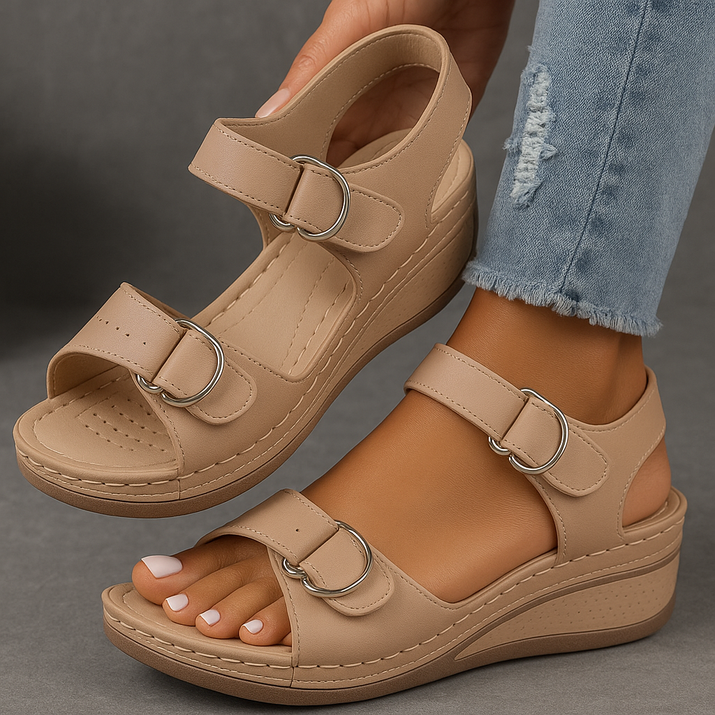 Women's Leather Orthopedic Sandals – Arch Support