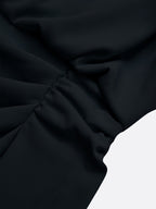 Valentina | Midi dress with side draping for sophisticated charm