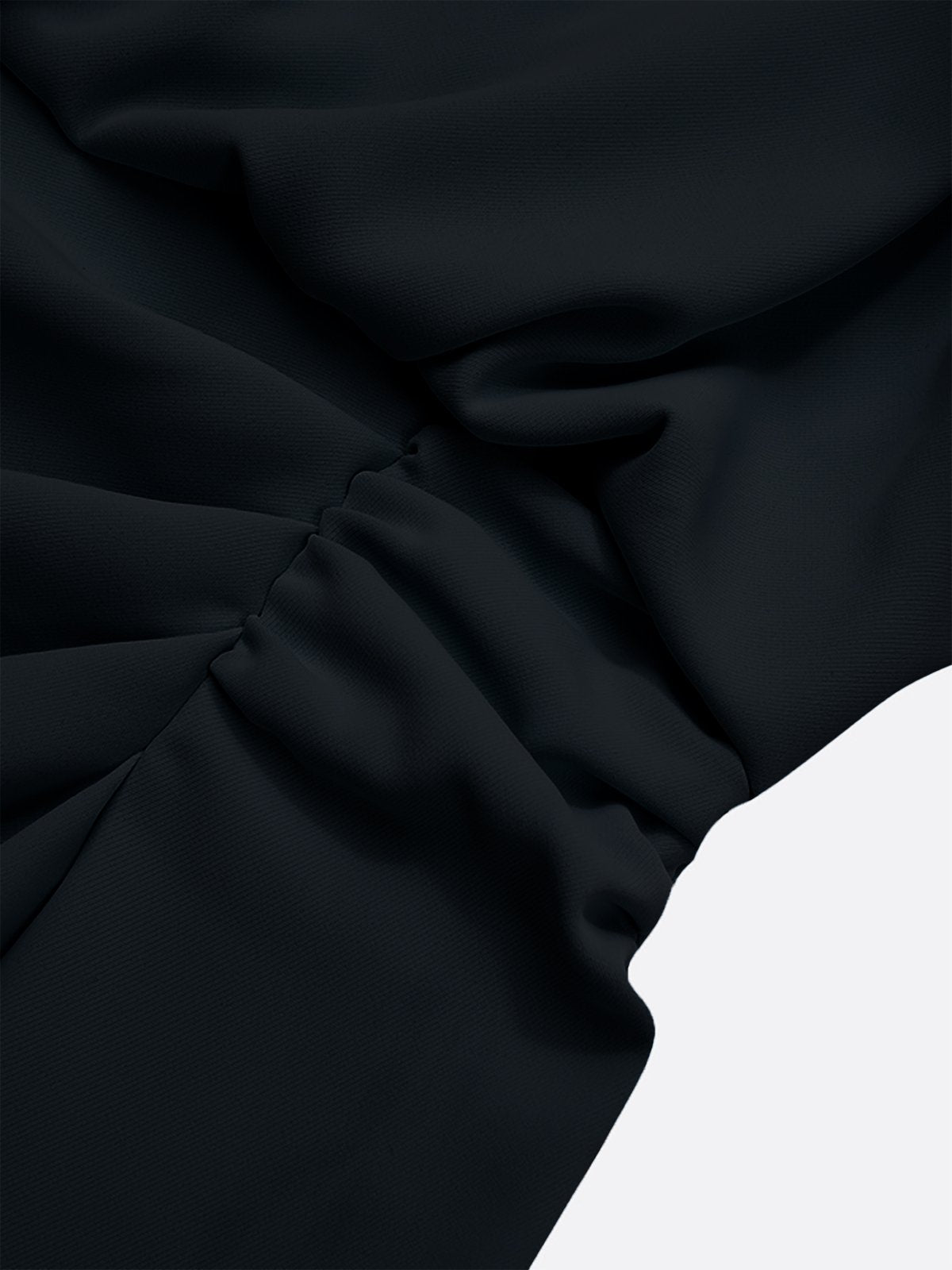 Valentina | Midi dress with side draping for sophisticated charm