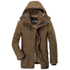 Men's Fur Lined Winter Jacket – Removable Hood