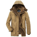 Men's Fur Lined Winter Jacket – Removable Hood