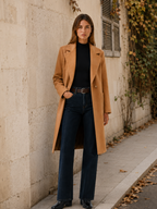 Elsie | Classic Single-Breasted Notched Lapel Trench Coat