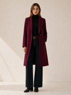 Elsie | Classic Single-Breasted Notched Lapel Trench Coat