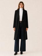Elsie | Classic Single-Breasted Notched Lapel Trench Coat