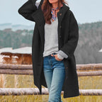Evelyn | Classic Oversized Button Front Coat