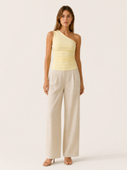 Ilyra | Chic One Shoulder Ruched Top