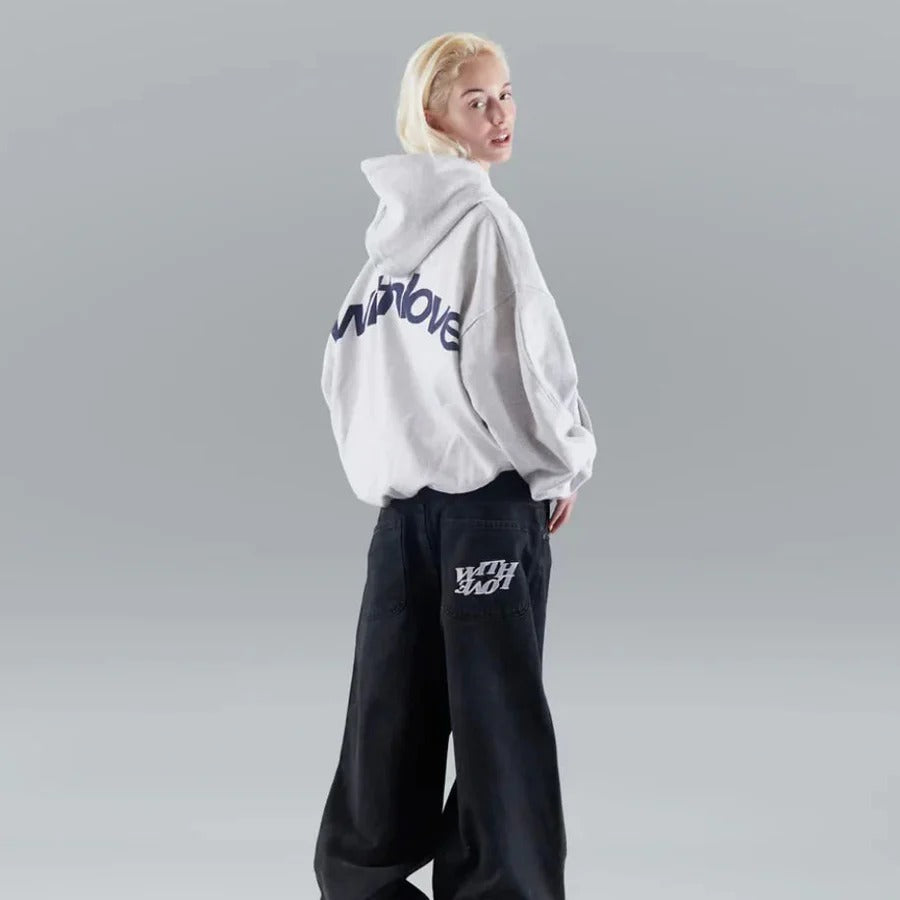 Oversized Streetwear Hoodie – Adjustable Hood
