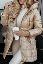 Gulia Long Puffer Jacket With Hood