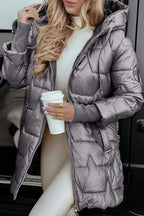 Gulia Long Puffer Jacket With Hood