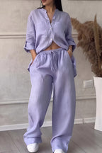 Janet | Women's Button-Up Two-Piece Set