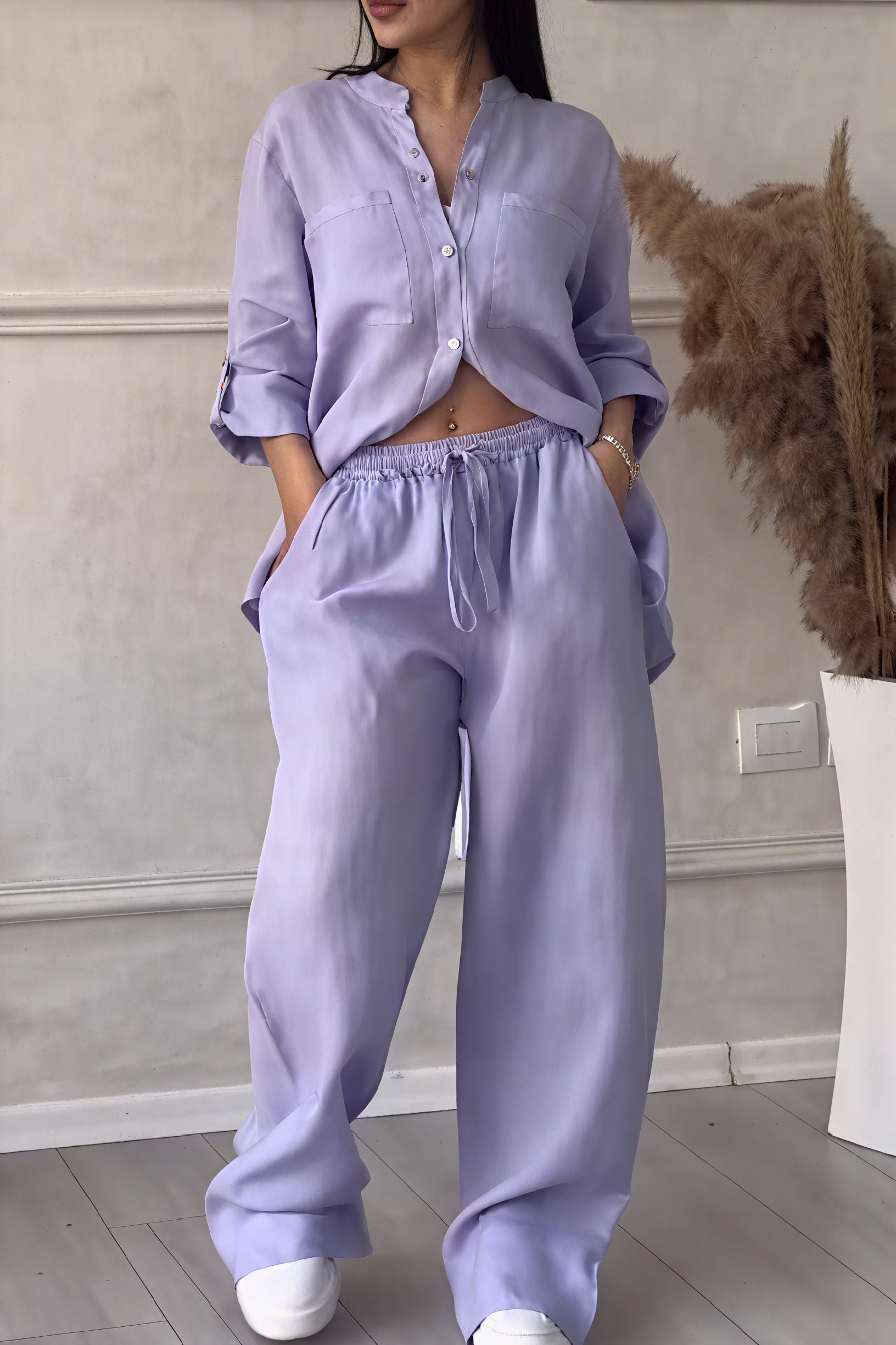 Janet | Women's Button-Up Two-Piece Set