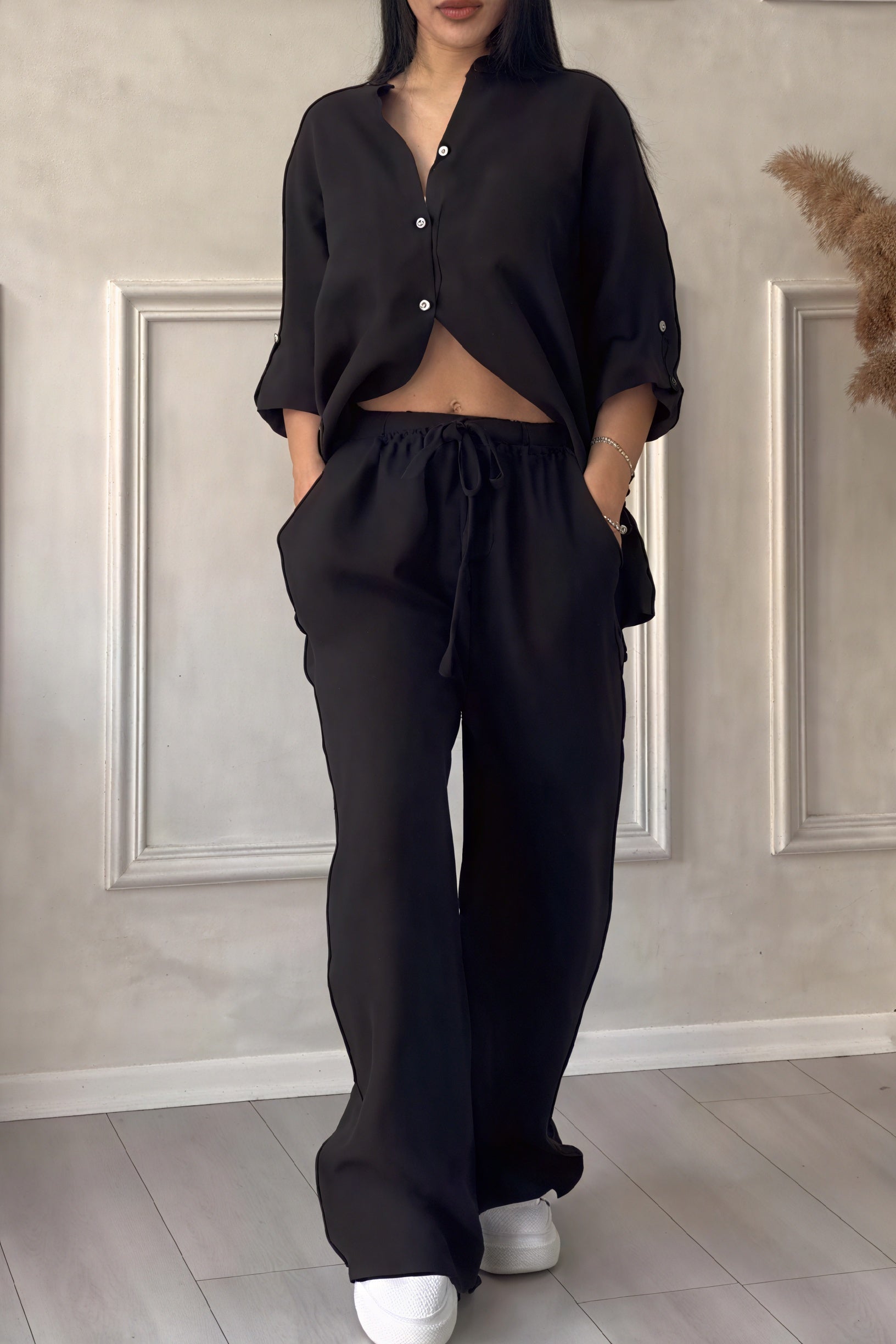 Janet | Women's Button-Up Two-Piece Set