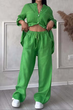 Janet | Women's Button-Up Two-Piece Set