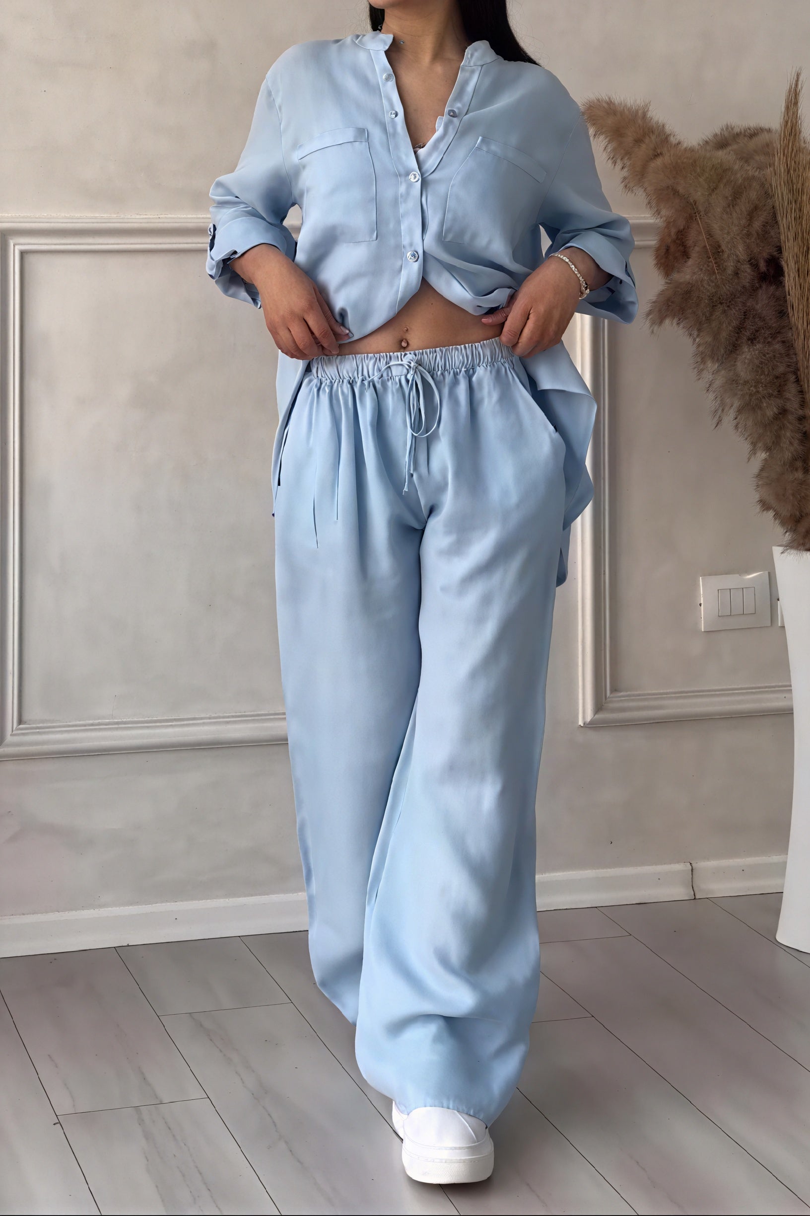 Janet | Women's Button-Up Two-Piece Set