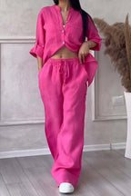 Janet | Women's Button-Up Two-Piece Set