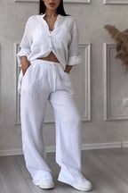 Janet | Women's Button-Up Two-Piece Set