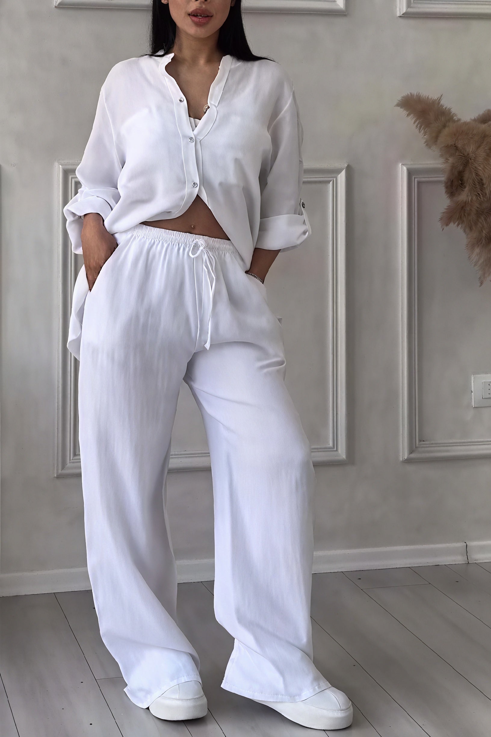 Janet | Women's Button-Up Two-Piece Set
