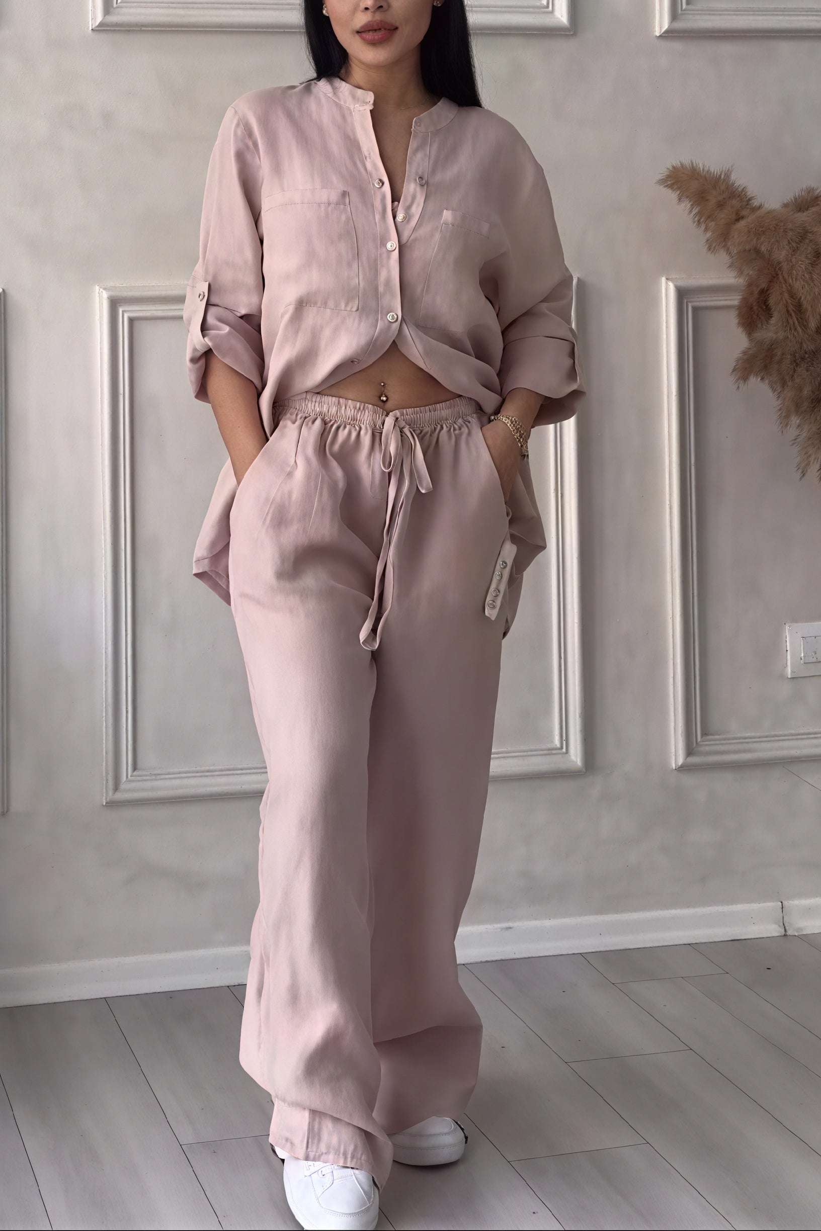 Janet | Women's Button-Up Two-Piece Set
