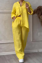 Janet | Women's Button-Up Two-Piece Set