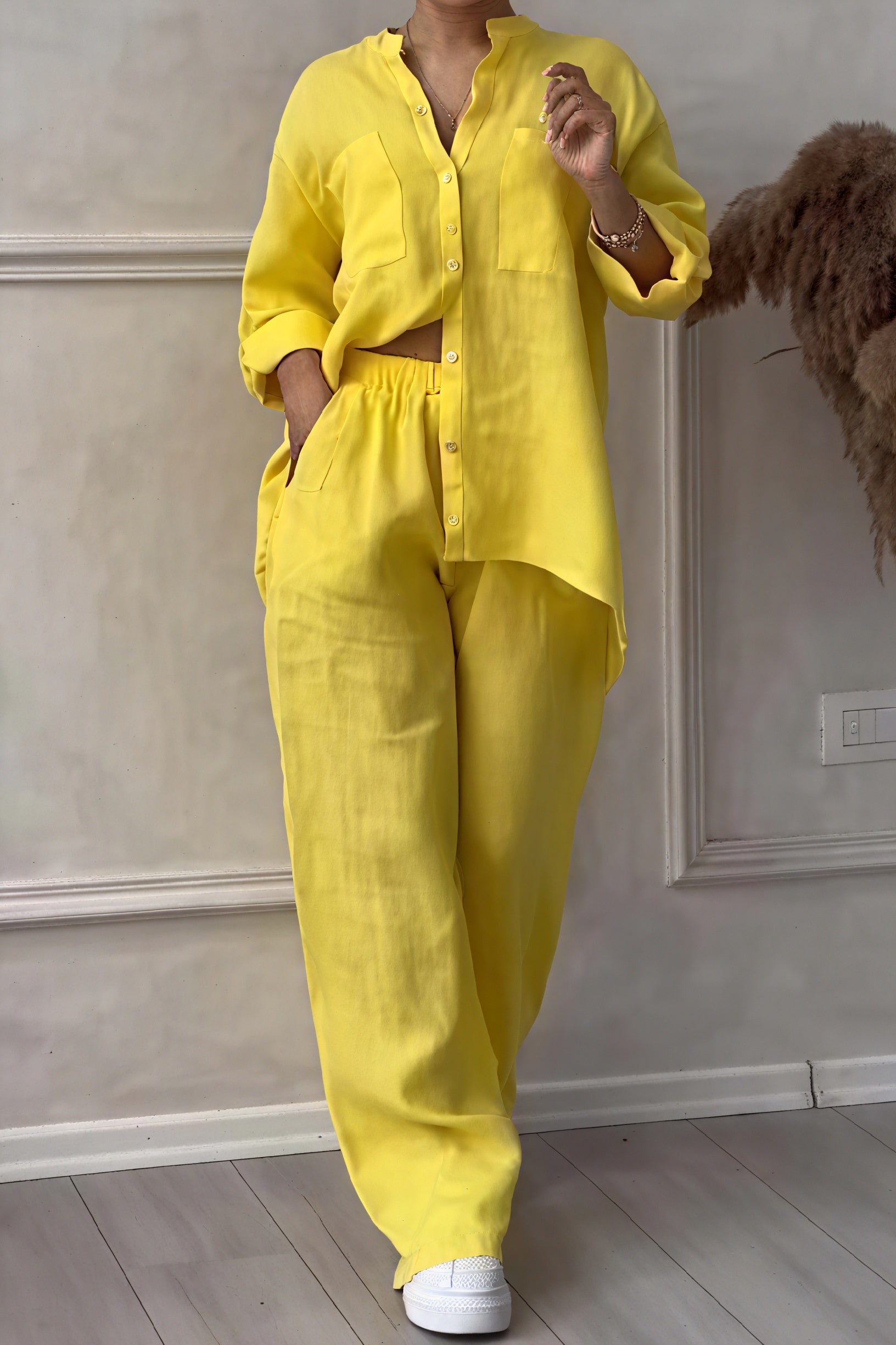 Janet | Women's Button-Up Two-Piece Set