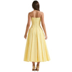 Laarni Off Shoulder Corset Midi Dress