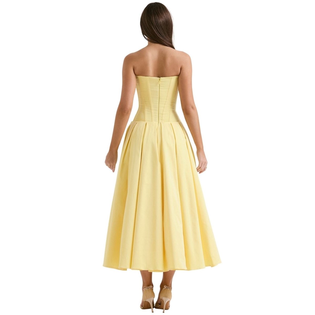 Laarni Off Shoulder Corset Midi Dress