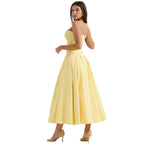 Laarni Off Shoulder Corset Midi Dress