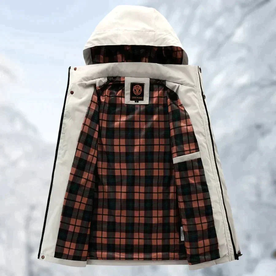 Men's Waterproof Winter Jacket – Removable Hood