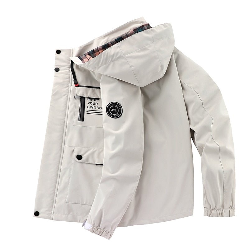 Men's Waterproof Winter Jacket – Removable Hood