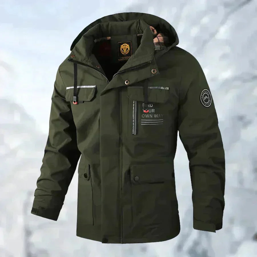 Men's Waterproof Winter Jacket – Removable Hood