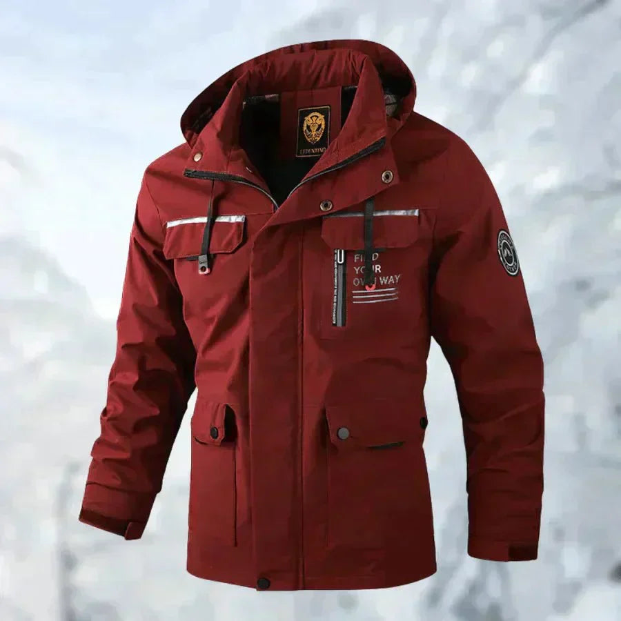 Men's Waterproof Winter Jacket – Removable Hood