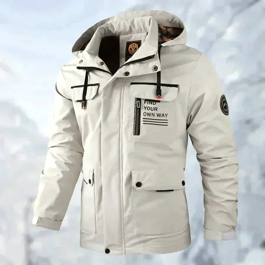 Men's Waterproof Winter Jacket – Removable Hood