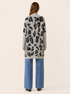 Lisette | Chic Leopard Print Long Cardigan