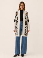 Lisette | Chic Leopard Print Long Cardigan