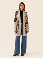 Lisette | Chic Leopard Print Long Cardigan