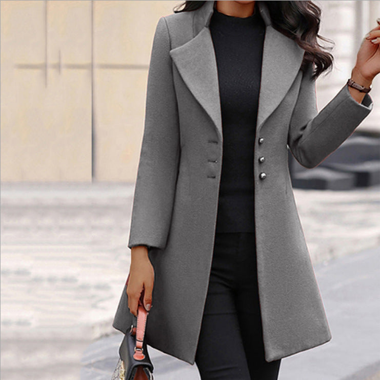 Ava | Structured Notched Lapel Coat