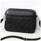 The Erica Silver-Tone Vegan Leather Crossbody Bag