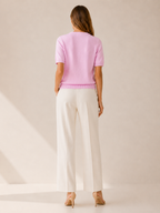 Orabelle | Soft Short Sleeve Button Cardigan