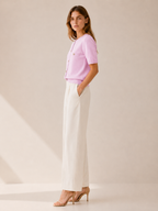 Orabelle | Soft Short Sleeve Button Cardigan