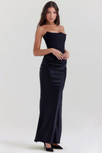 Moni Strapless Corset Maxi Dress