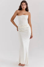 Moni Strapless Corset Maxi Dress