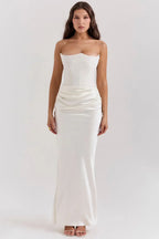 Moni Strapless Corset Maxi Dress