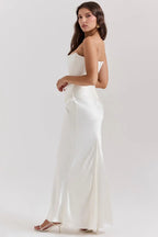 Moni Strapless Corset Maxi Dress