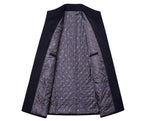 Men's Three-Button Single-Breasted Overcoat