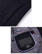 Men's Three-Button Single-Breasted Overcoat