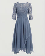 Women's Lace Fit & Flare Midi Dress