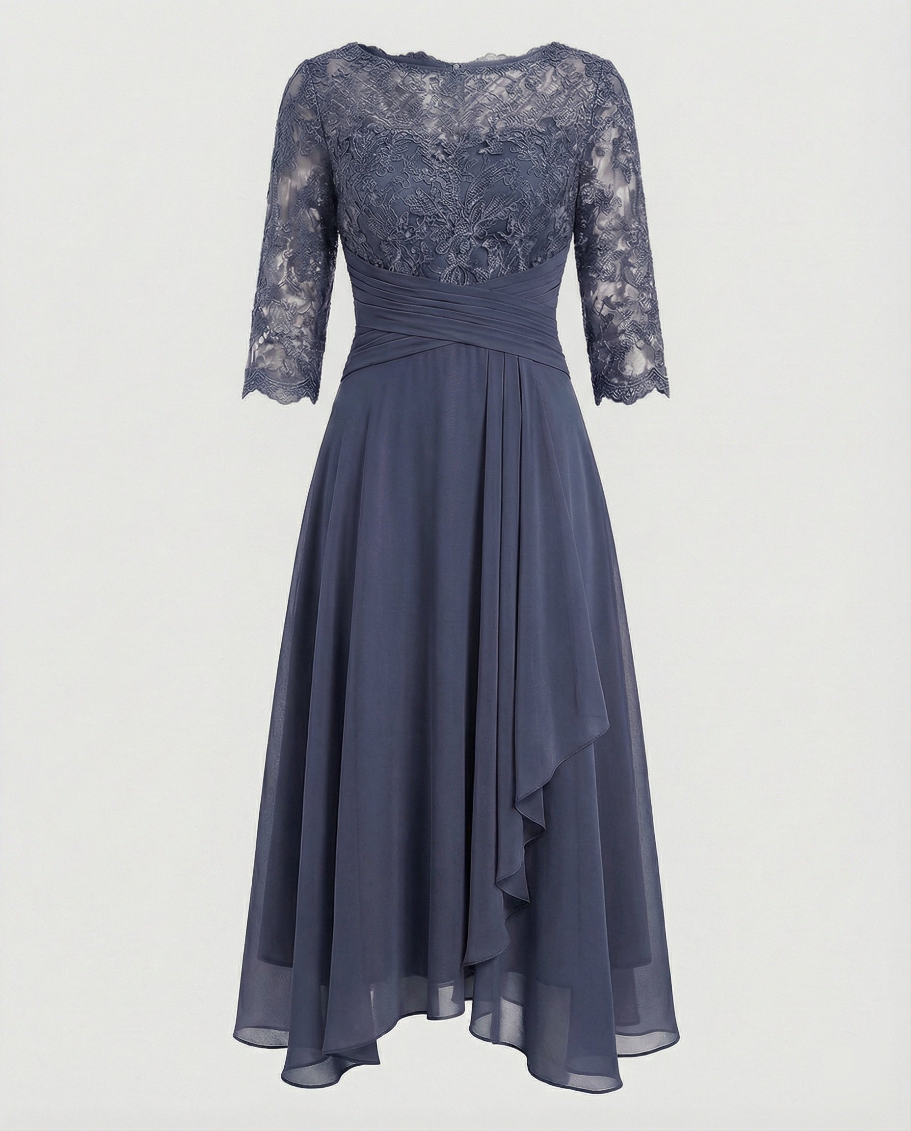 Women's Lace Fit & Flare Midi Dress