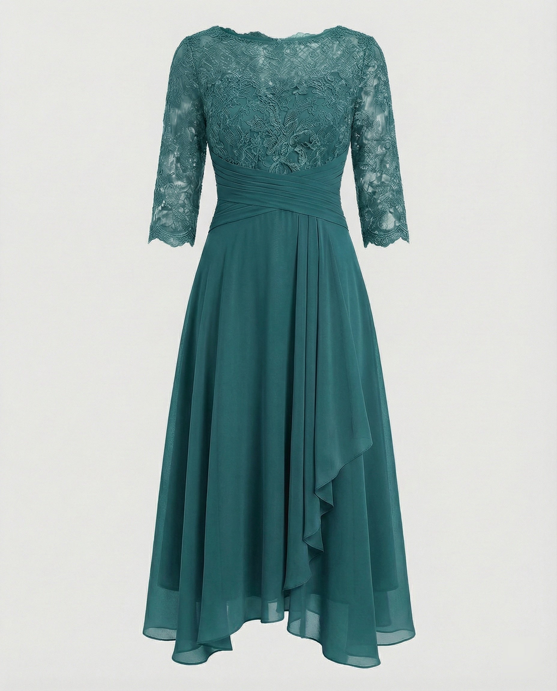 Women's Lace Fit & Flare Midi Dress
